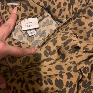 Cheetah shorts with bow belt